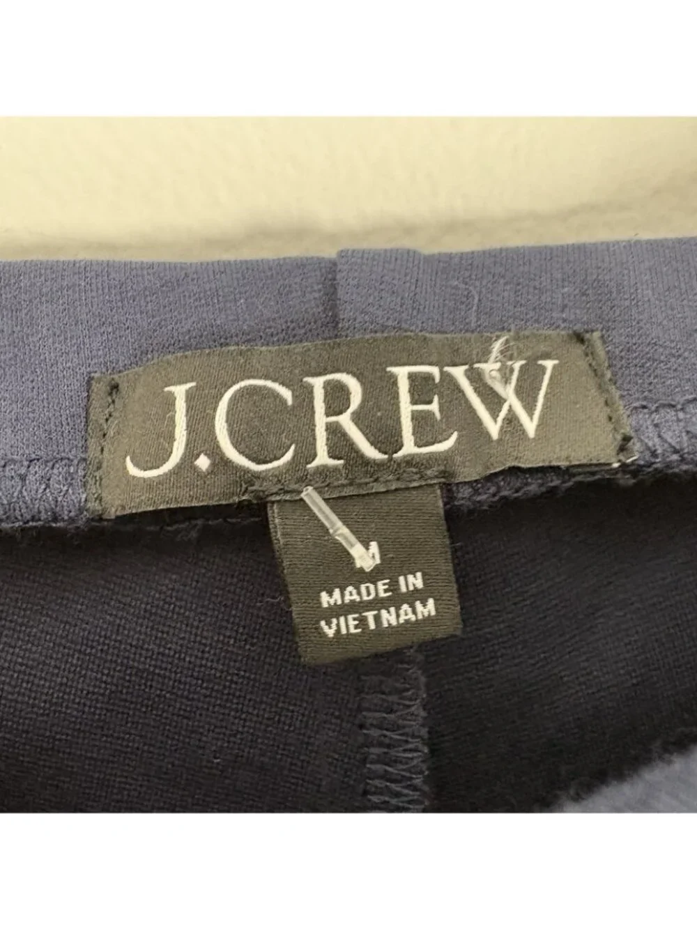 J.Crew Women M Navy Blue High Rise Pintuck Wide-Leg Pant In Stretch Ponte NWT